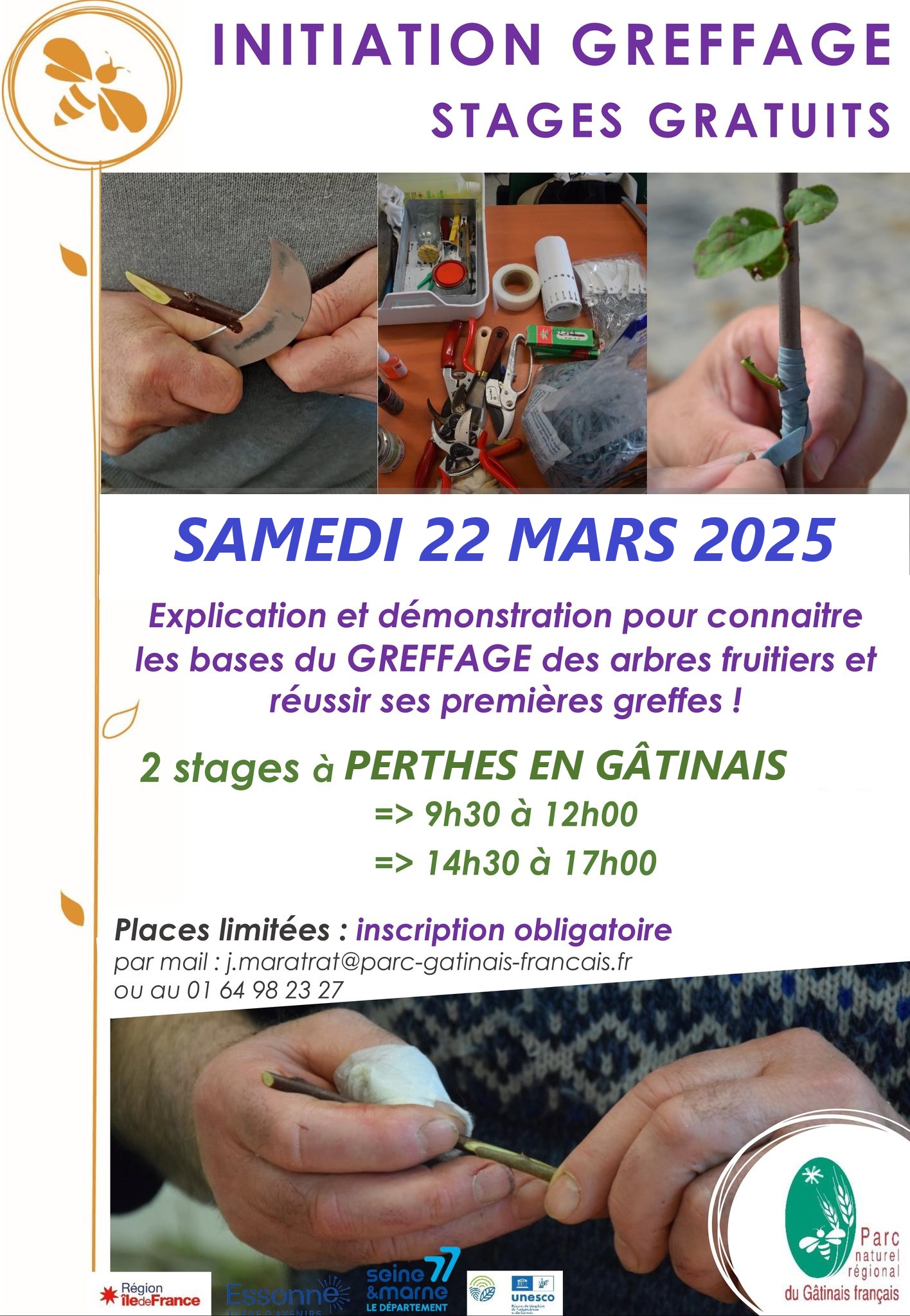 ATELIERS GREFFAGE PNRGF @ école élémentaire Les Tilleuls