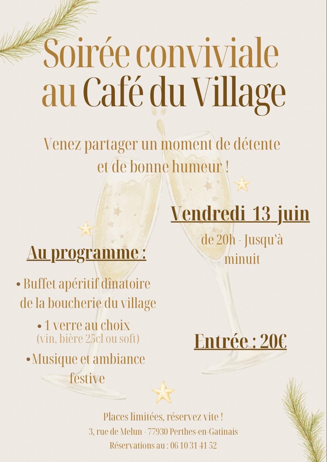Soirée conviviale au Café du Village @ Café du Village