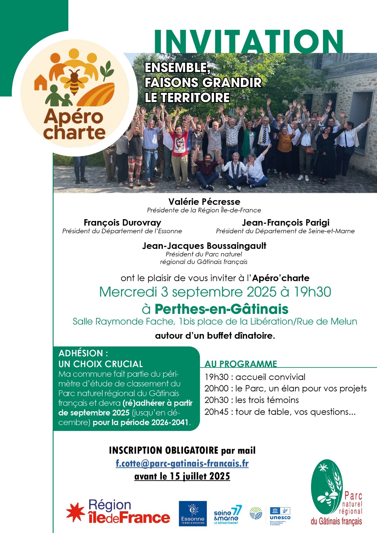 APÉRO CHARTE PNRGF @ Salle polyvalente Raymonde Fache