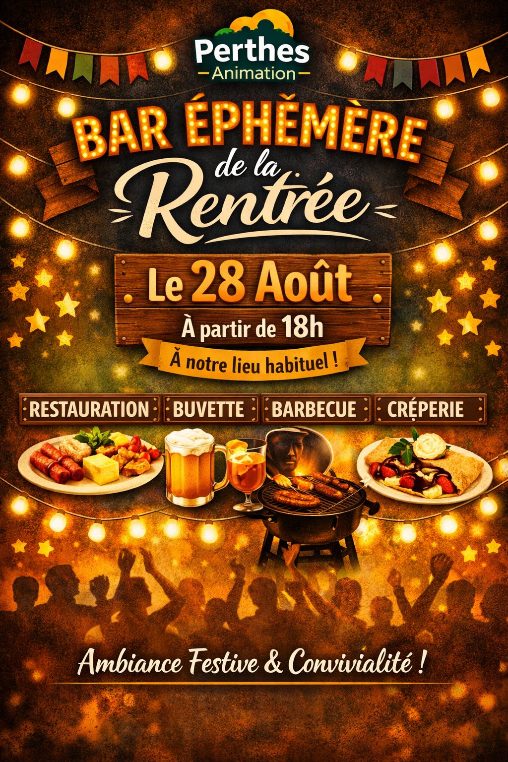 Bar éphémère de Perthes Animation @ sur la place
