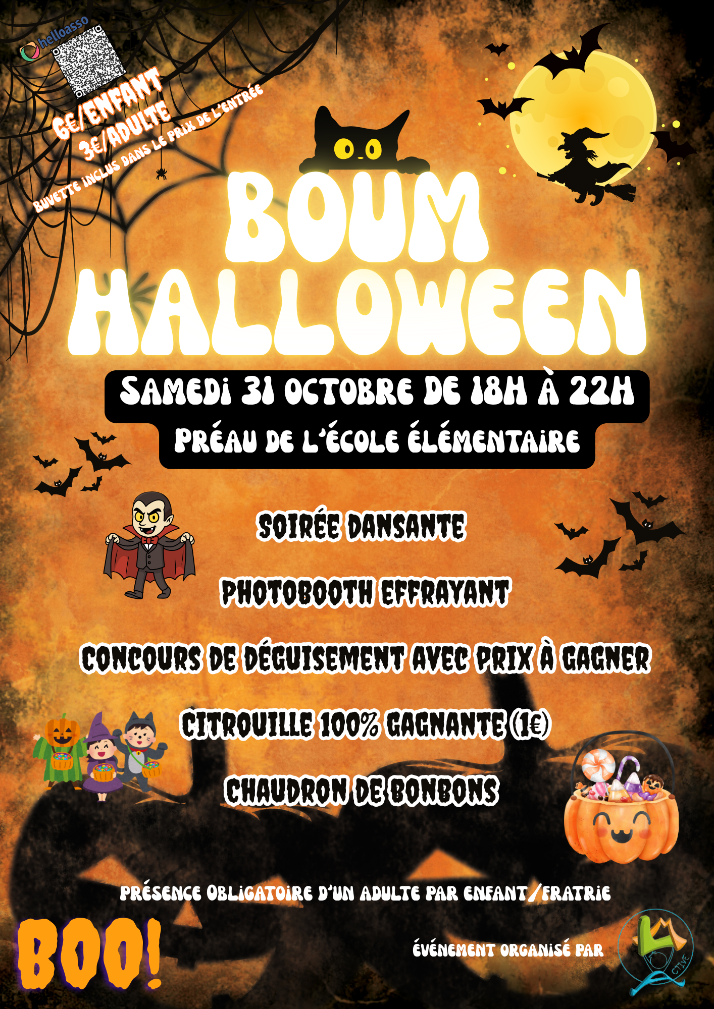 BOOM HALLOWEEN @ Préau de l'école élémentaire