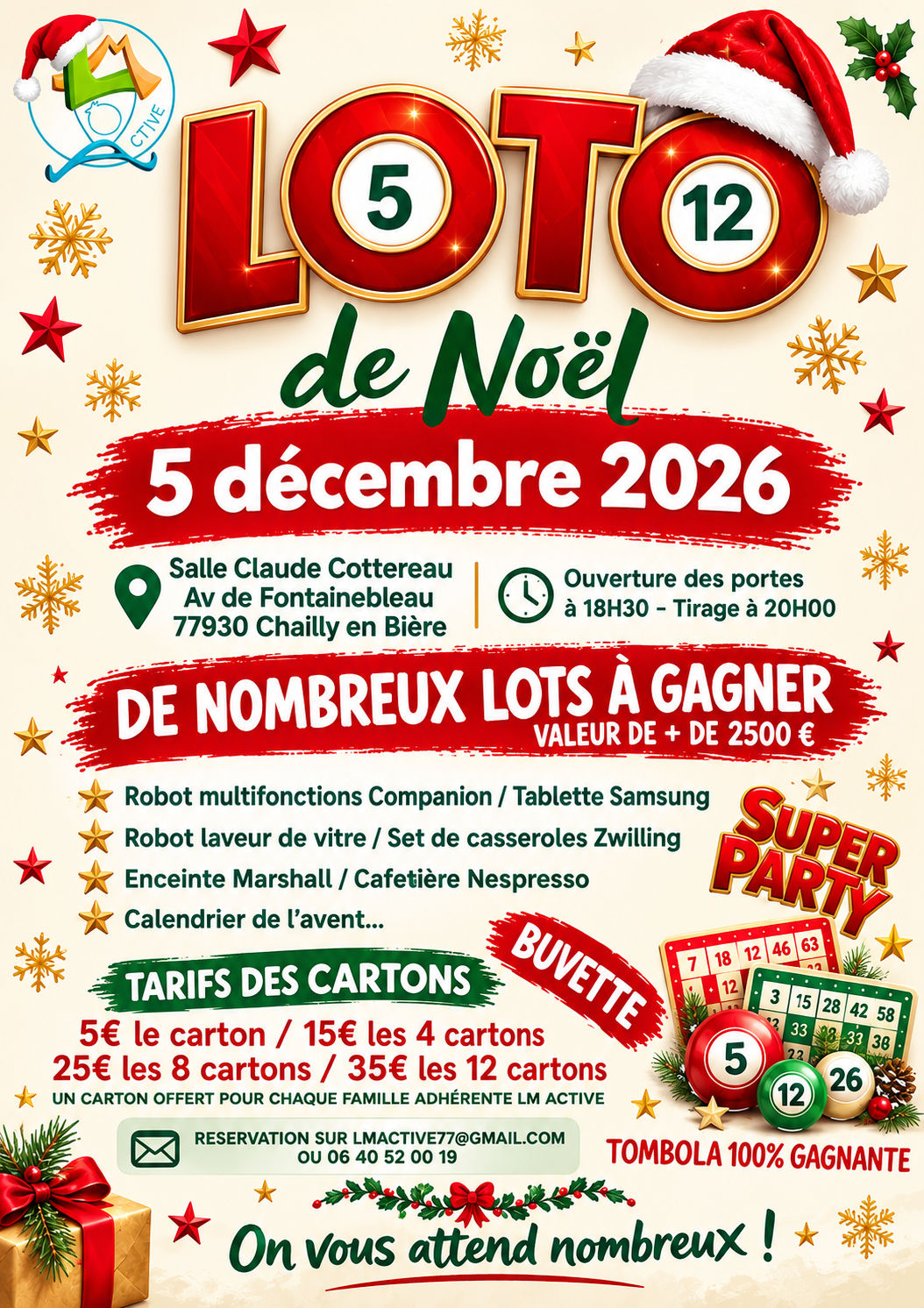 LOTO LM'ACTIVE @ Salle Cottereau